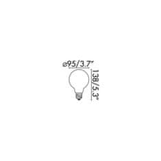 FARO Barcelona FARO LED žiarovka GLOBE filament AMBER E27 4W 2200K