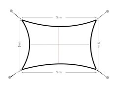 Wellhox Štvorcová nepremokavá plachta 5x5 m - béžová