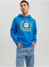 Jack&Jones Mikiny s kapucou pre mužov Jack & Jones - modrá S