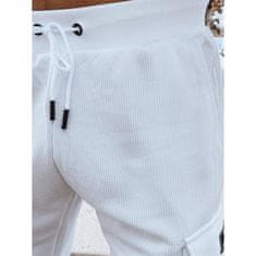 Dstreet Pánske bojové nohavice ROW biele ux4368 XL