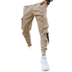 Dstreet Pánske bojové nohavice ROW beige ux4369 XL