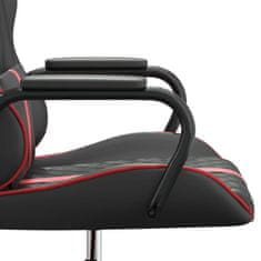 Petromila vidaXL Masážna herná stolička červeno-čierna umelá koža