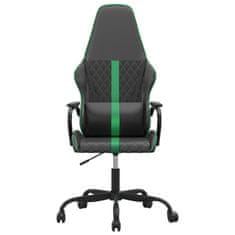 Petromila vidaXL Masážna herná stolička zeleno-čierna umelá koža