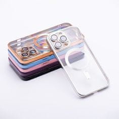 MobilMajak Obal / kryt na Samsung Galaxy S24 Ultra transparentný / strieborný - Electro Mag