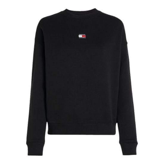 Tommy Hilfiger Mikina čierna BXY BADGE CREW EXT