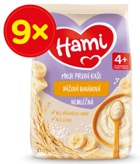 Hami Moja prvá kaša nemliečna ryžová banánová 4+, 9 x 170 g