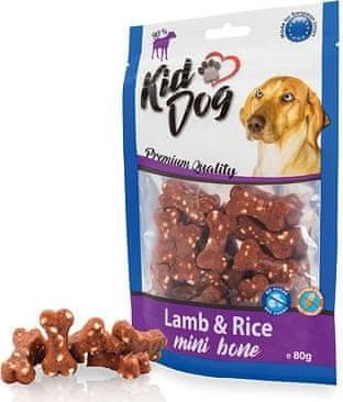 KIDDOG jehněčí maso s rýží MINI kostičky 80 g