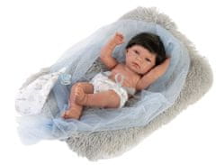 Llorens 73803 New Born chlapček - realistická bábika bábätko s celovinylovým telom - 40 cm