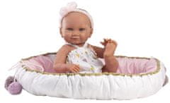 Llorens 73806 New Born dievčatko - realistická bábika bábätko s celovinylovým telom - 40 cm