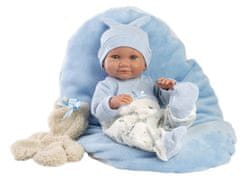 Llorens 73807 New Born chlapček - realistická bábika bábätko s celovinylovým telom - 40 cm