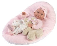 Llorens 73808 New Born dievčatko - realistická bábika bábätko s celovinylovým telom - 40 cm