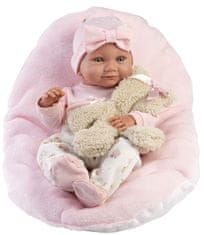 Llorens 73808 New Born dievčatko - realistická bábika bábätko s celovinylovým telom - 40 cm