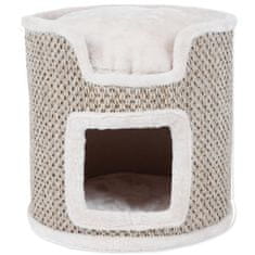 Odpočívadlo Ria Cat Tower svetlo šedé-prírodné 37cm