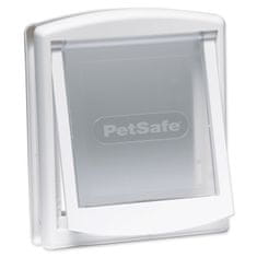 PetSafe Dvierka plastové s transparentným flapom biela, výrez 18,5x15,8cm