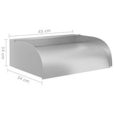 Vidaxl Vodopád s LED 45x34x14 cm nehrdzavejúca oceľ 304