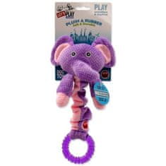 Hračka Let´s Play Junior slon fialový 30cm
