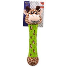 Hračka BeFun žirafa plyšová s TPR gumou pre šteňa 39cm