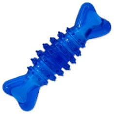 Dog Fantasy Hračka kosť valec gumová modrá 12cm