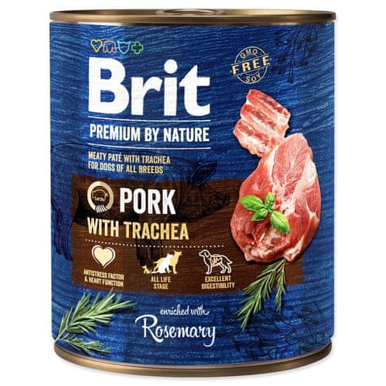 Brit Konzerva Premium by Nature bravčové s priedušnicou 800g