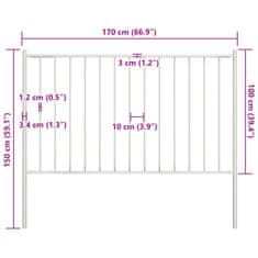 Vidaxl Plotový panel so stĺpikmi, práškovaná oceľ 1,7x1 m, biely