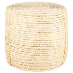 Vidaxl Lano 100% sisal 8 mm, 25 m