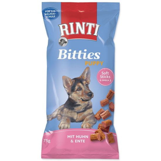 RINTI Pochúťka Bitties Puppy kura a kačica 75g