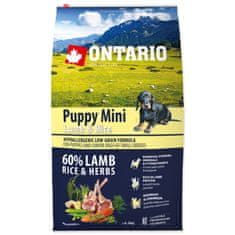 Ontario Krmivo Puppy Mini Lamb & Rice 6,5kg