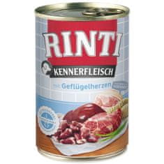 RINTI Konzerva Kennerfleisch Adult hydinové srdce 400g