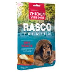 RASCO Pochúťka Premium kuracím obalené kosti 80g