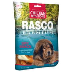 RASCO Pochúťka Premium kuracím obalené kosti 230g