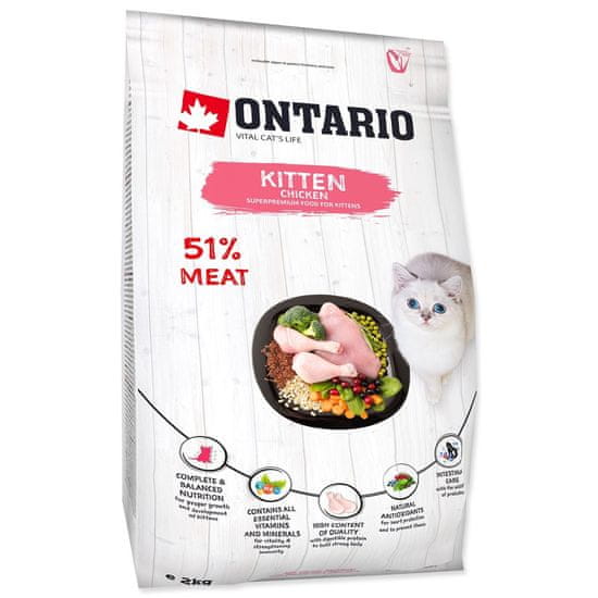 Ontario Krmivo Kitten Chicken 2kg