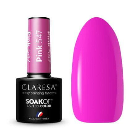 Claresa Gél lak CLARESA Pink 547 5ml