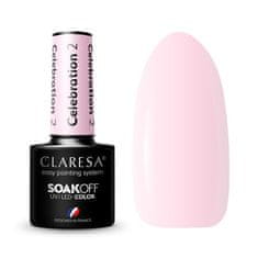 Claresa Gél lak CLARESA Celebration 2 5ml - polopriehľadný