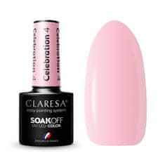 Claresa Gél lak CLARESA Celebration 4 5ml - polopriehľadný