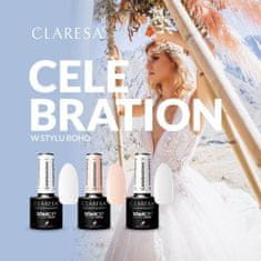 Claresa Gél lak CLARESA Celebration 9 5ml - biely polopriehľadný