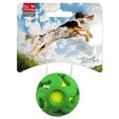 Dog Fantasy Loptička gumová s tenisákom zelená 5cm