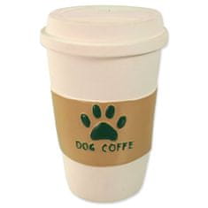 Dog Fantasy Hračka Latex kelímok káva so zvukom biela 12cm
