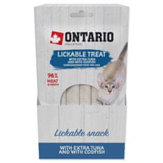 Ontario Pochúťka lízací extra tuniak a treska 5x14g