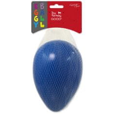 Dog Fantasy Hračka Eggy ball tvar vajcia modrá 13x18, 5cm