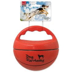 Dog Fantasy Hračka Ball lopta s rukoväťou pískacia 15cm