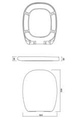 CERSANIT Sedadlo facile duroplast soft-close (K98-0118)