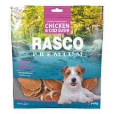 RASCO Pochúťka Premium kura a treska, sushi 500g