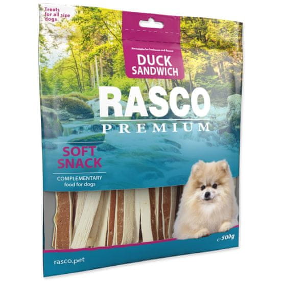 RASCO Pochúťka Premium kačica s treskou, sendvič 500g