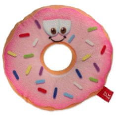 Dog Fantasy Hračka donut s tvárou ružový 12cm