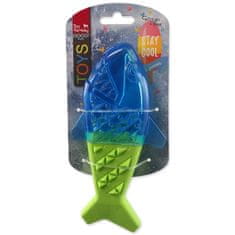 Dog Fantasy Hračka žralok chladiaci zeleno-modrá 18x9x4cm