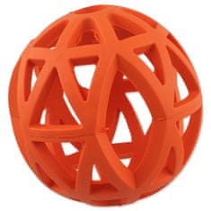 Dog Fantasy Hračka loptička dierovaná oranžová 12,5cm