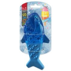 Dog Fantasy Hračka žralok chladiaci modrá 18x9x4cm