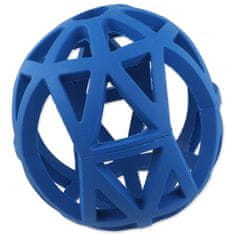 Dog Fantasy Hračka loptička dierovaná modrá 12,5cm