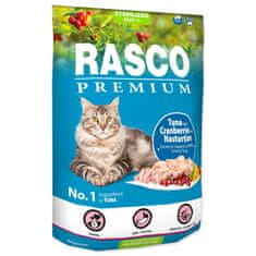 RASCO Krmivo Premium Sterilized tuniak s brusnicou a kapucínka 0,4kg