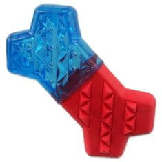 Dog Fantasy Hračka Kosť chladiaca červeno-modrá 13,5x7,4x3,8cm
